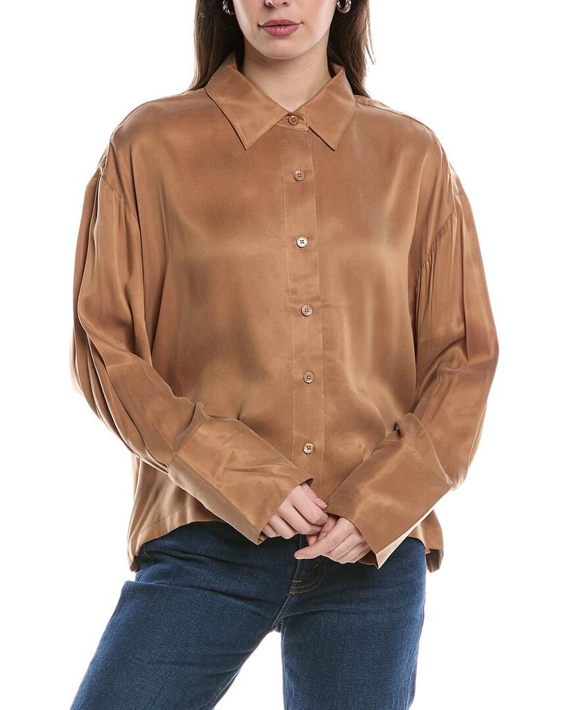 Chaser Twill Button Up Blouse