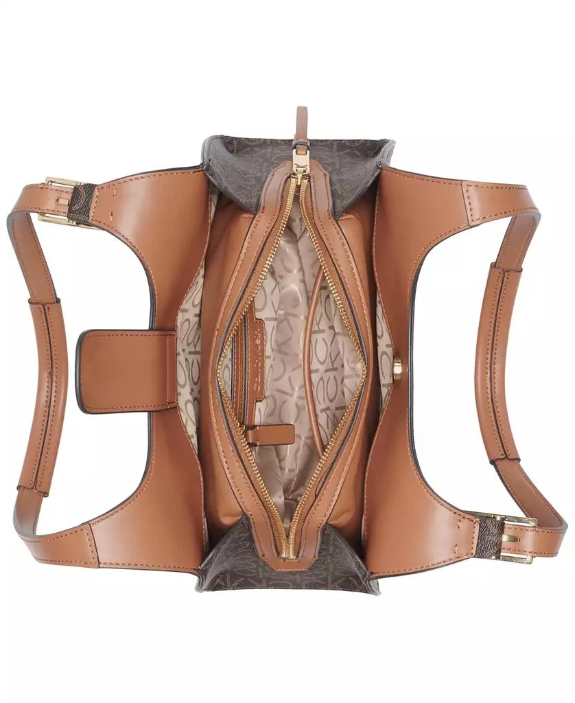 Calvin Klein Quill Signature Medium Shoulder Bag 4