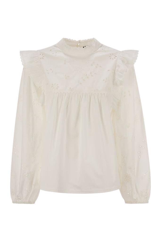 Weekend Max Mara Weekend Max Mara Taddeo - Cotton Poplin And Jersey Top