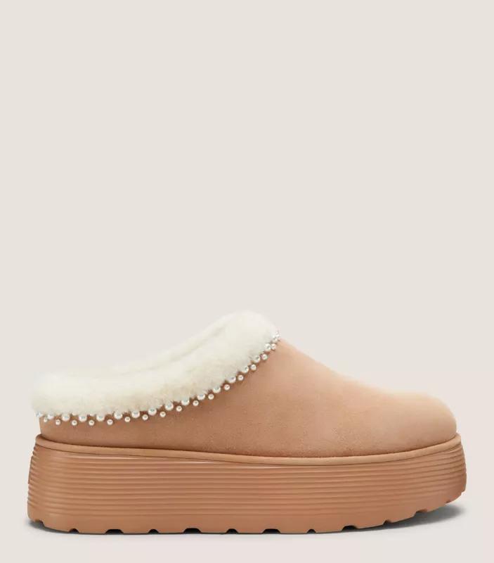 Stuart Weitzman NELLIE PEARL FLATFROM MULE