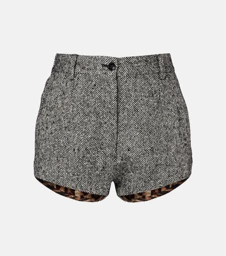 Dolce 
Gabbana High-rise wool and cotton-blend shorts 1
