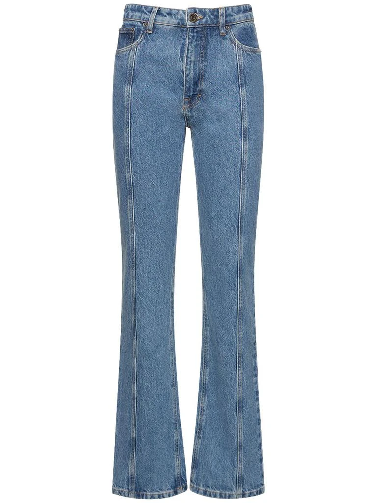 ROTATE Birger Christensen Straight Cotton Denim Jeans 1