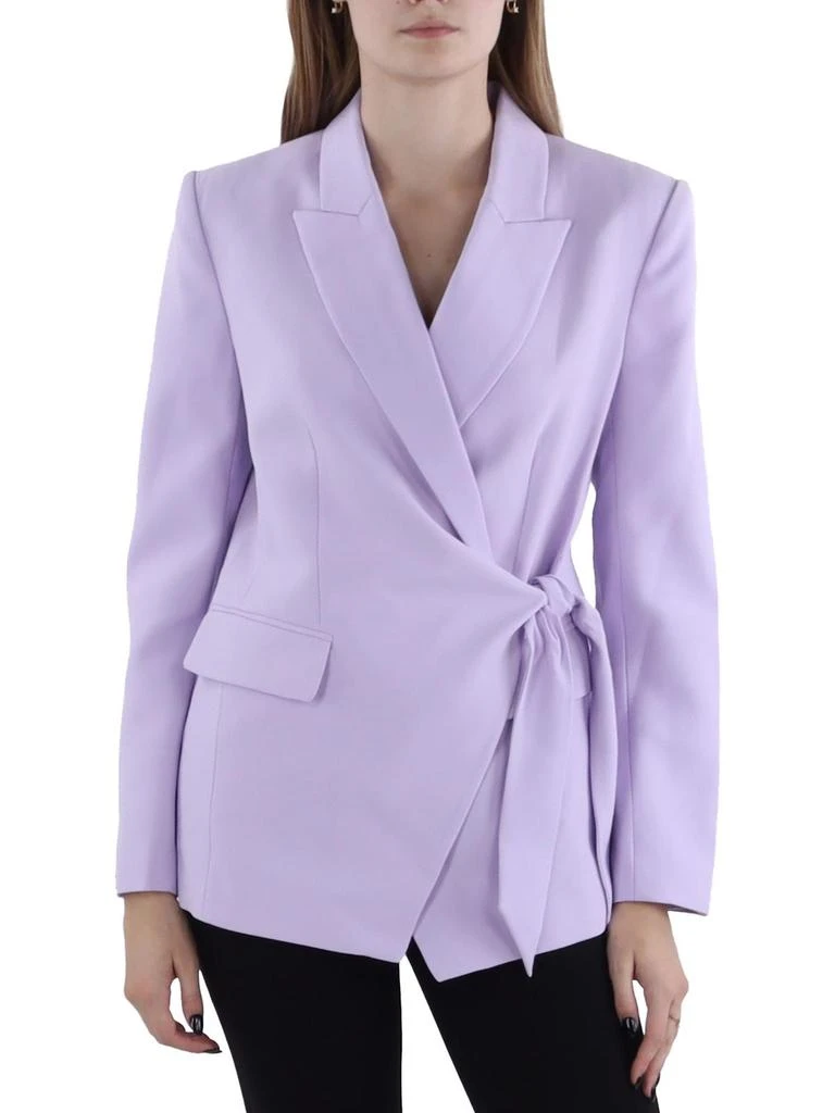 BCBG Womens Side Tie Business Suit Jacket 1