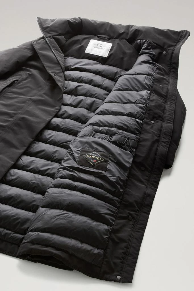 Woolrich Waterproof High-Tech Long Coat in Recycled GORE-TEX - Women - Black 6