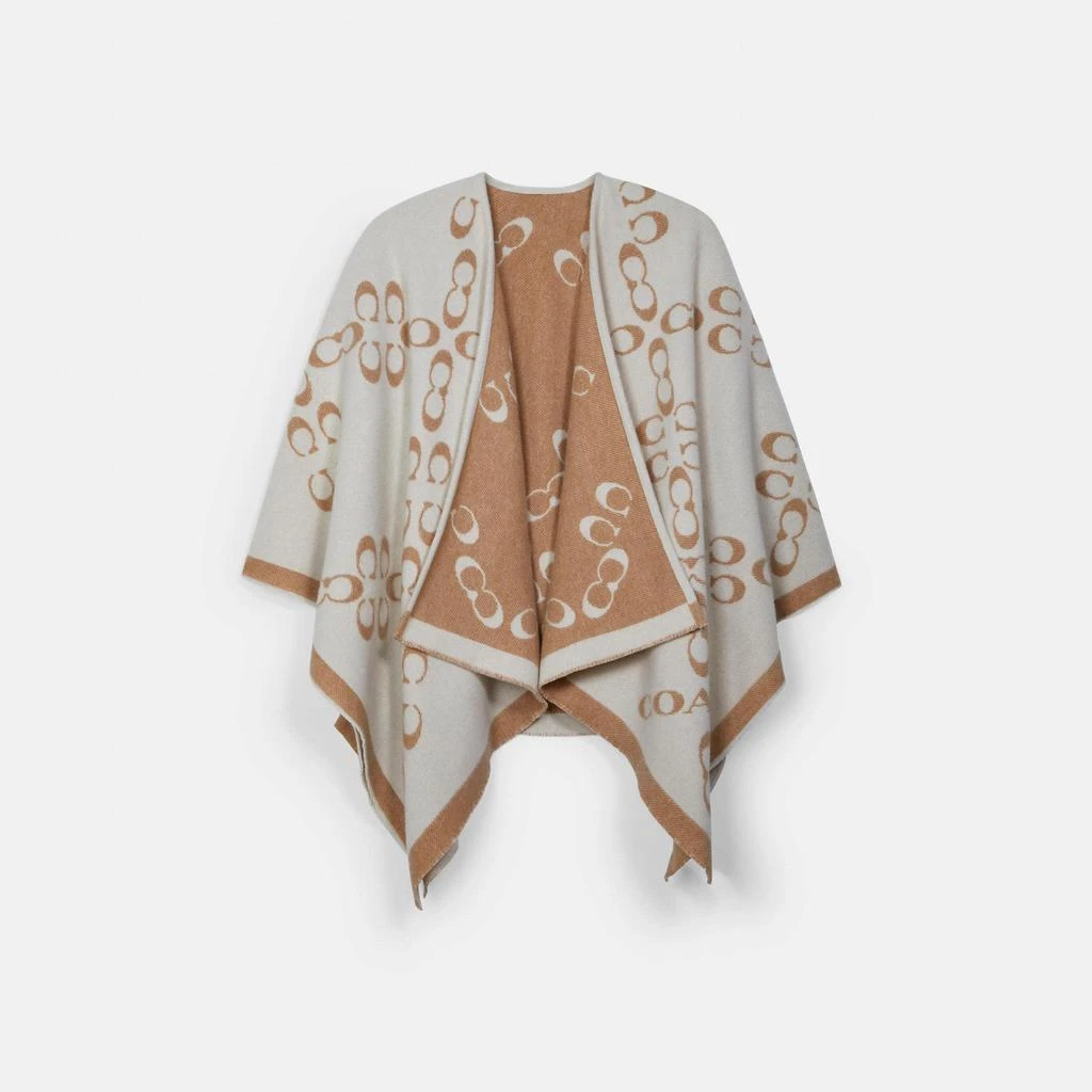 Coach COACH Signature Poncho 1