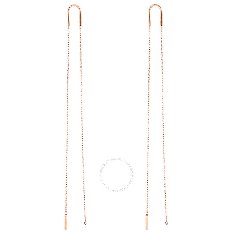 Persée Danae Long Chain Diamond Earrings