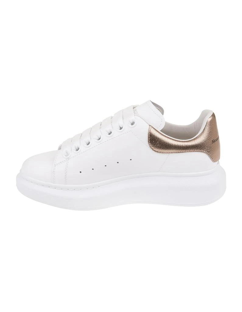 Alexander McQueen Oversized Sneakers In White And Metallic Pink 3