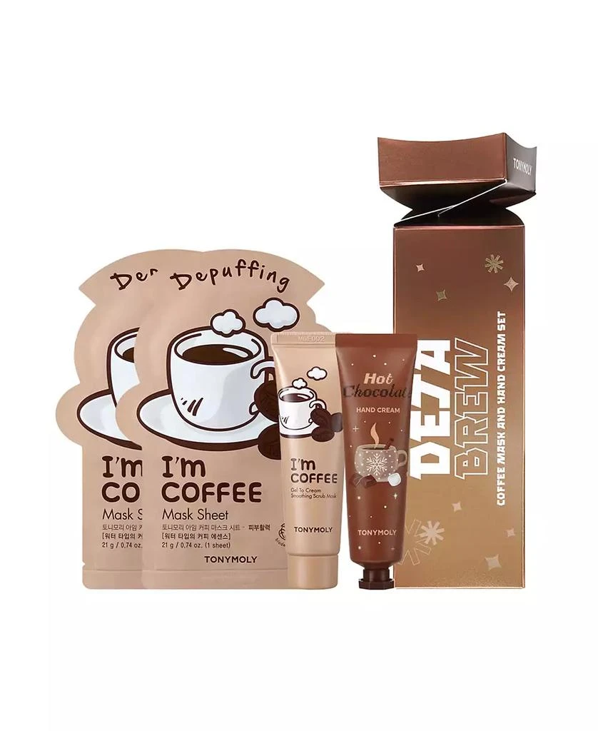 TONYMOLY 4-Pc. Deja Brew Coffee Mask & Hand Cream Set 1