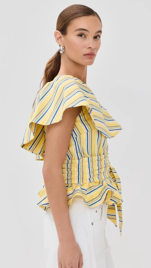 STELLA JEAN One Shoulder Striped Top 4