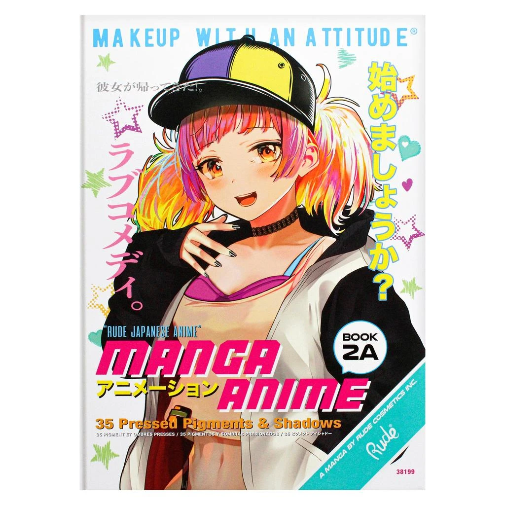Rude Cosmetics Manga Anime 35 Eyeshadows Palette - Book 2A by  for Women - 1.34 oz Eye Shadow 5