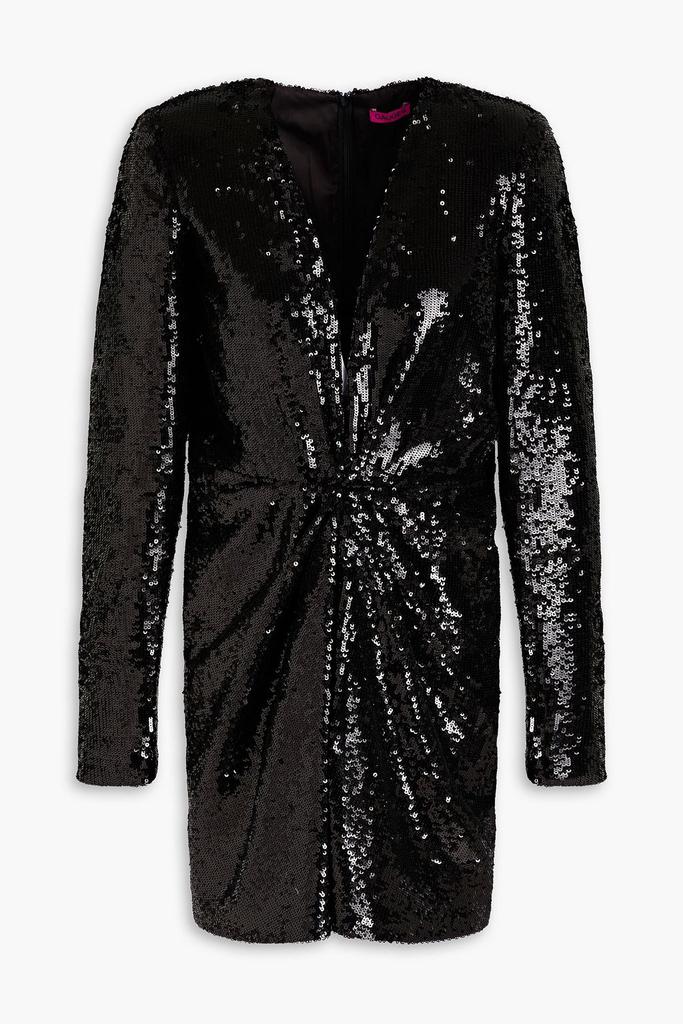 GAUGE81 Midar gathered sequined twill mini dress