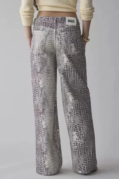 The Ragged Priest The Ragged Priest Bite Printed Wide-Leg Jean 4