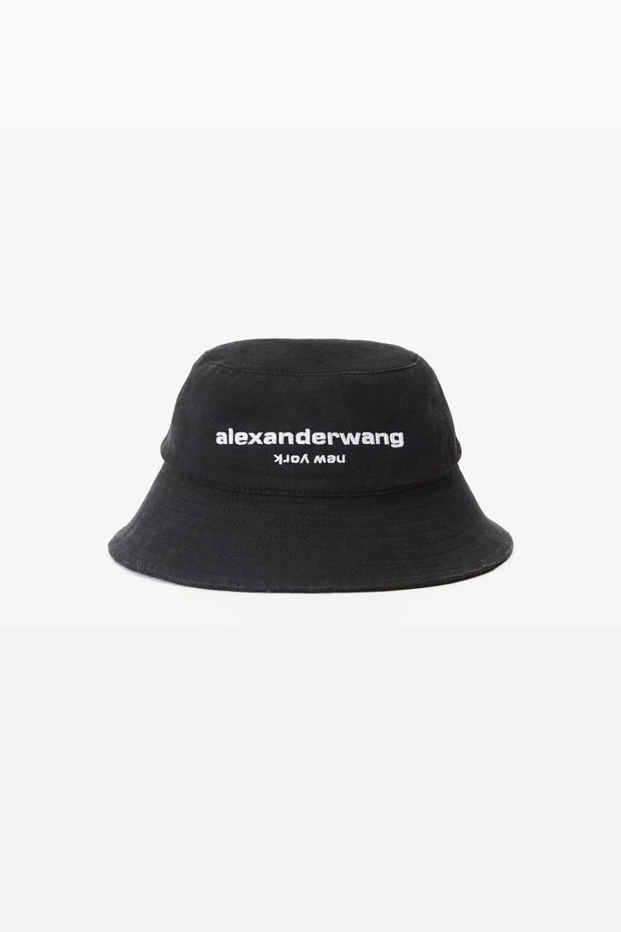 Alexander Wang Distressed Logo Bucket Hat 1