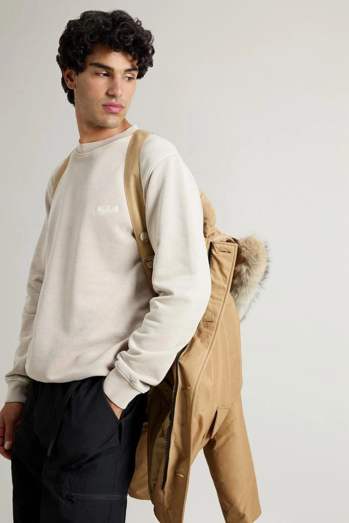 Woolrich Arctic Anorak in Ramar Cloth with Detachable Fur - Men - Beige 5