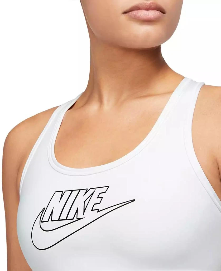 NIKE Women's Swoosh Logo Medium-Support Padded Sport Bra 3
