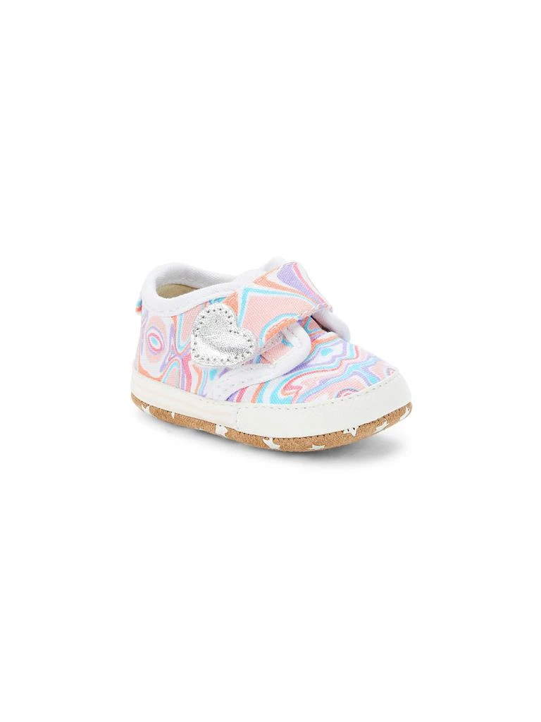 Robeez Baby
s Pattern Swirl Heart Sneakers 1