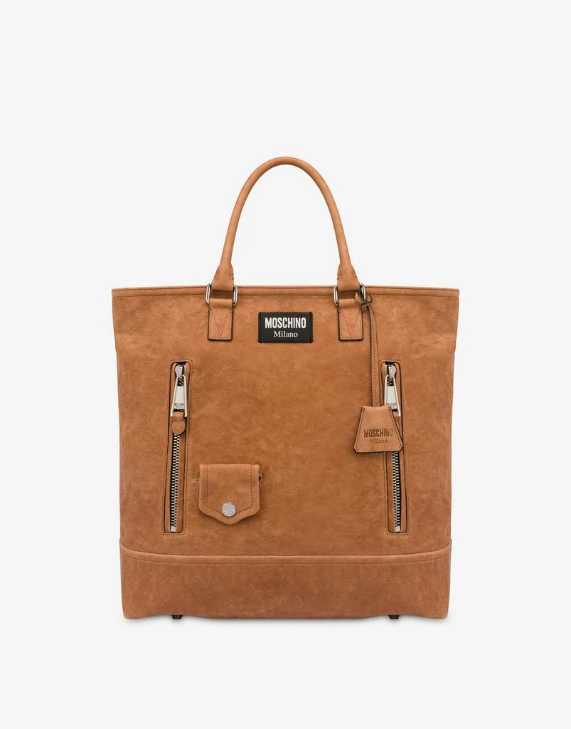 Biker Washed Nappa Leather Shopper – On Sale Now with Up to 50