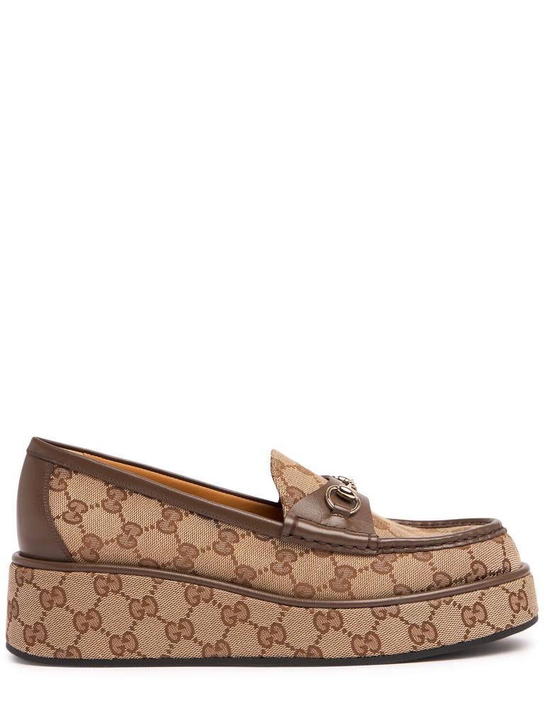 GUCCI Ilde Canvas Loafers