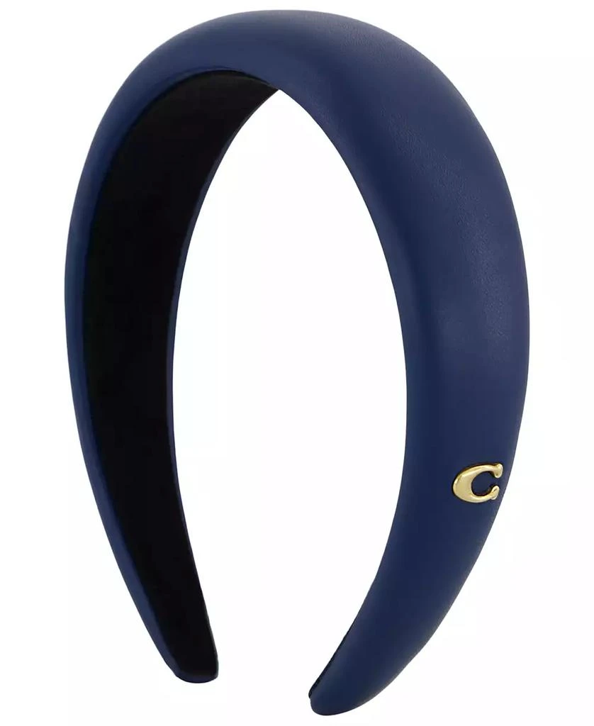 Coach Women's Leather Signature Luxe Headband 1