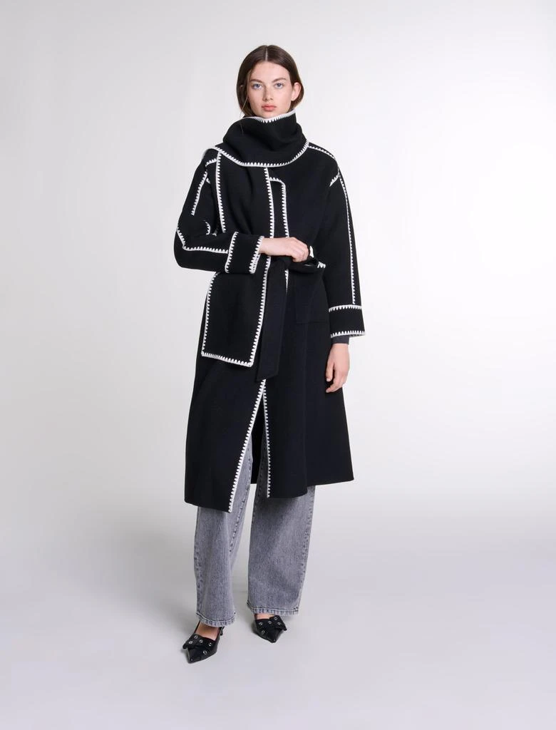 Maje Maje Woman
s wool Two-tone double-faced coat for Fall/Winter 1