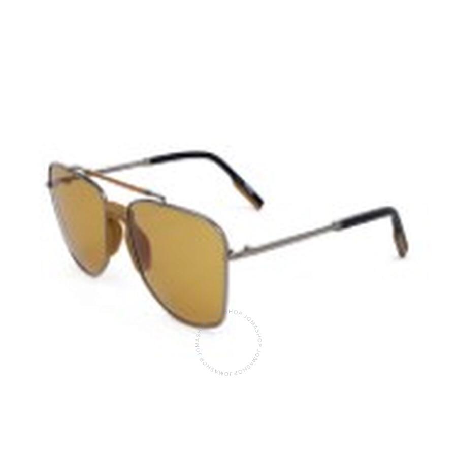 Ermenegildo Zegna Bronze Pilot Men's Sunglasses EZ0130 08E 58