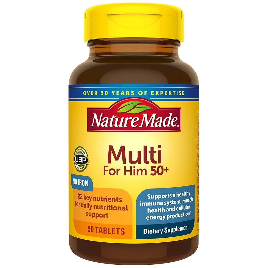 Nature Made Multivitamin for Him 50+ Tablets 1
