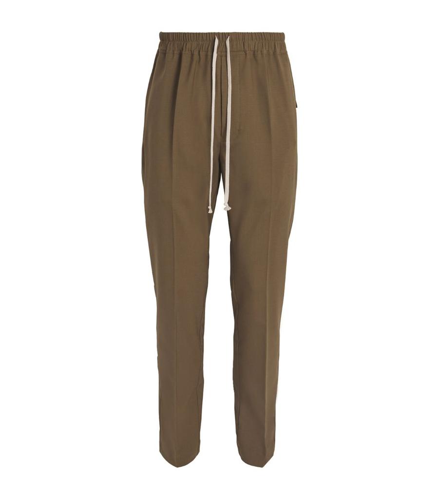 Rick Owens Virgin Wool Drawstring Trousers