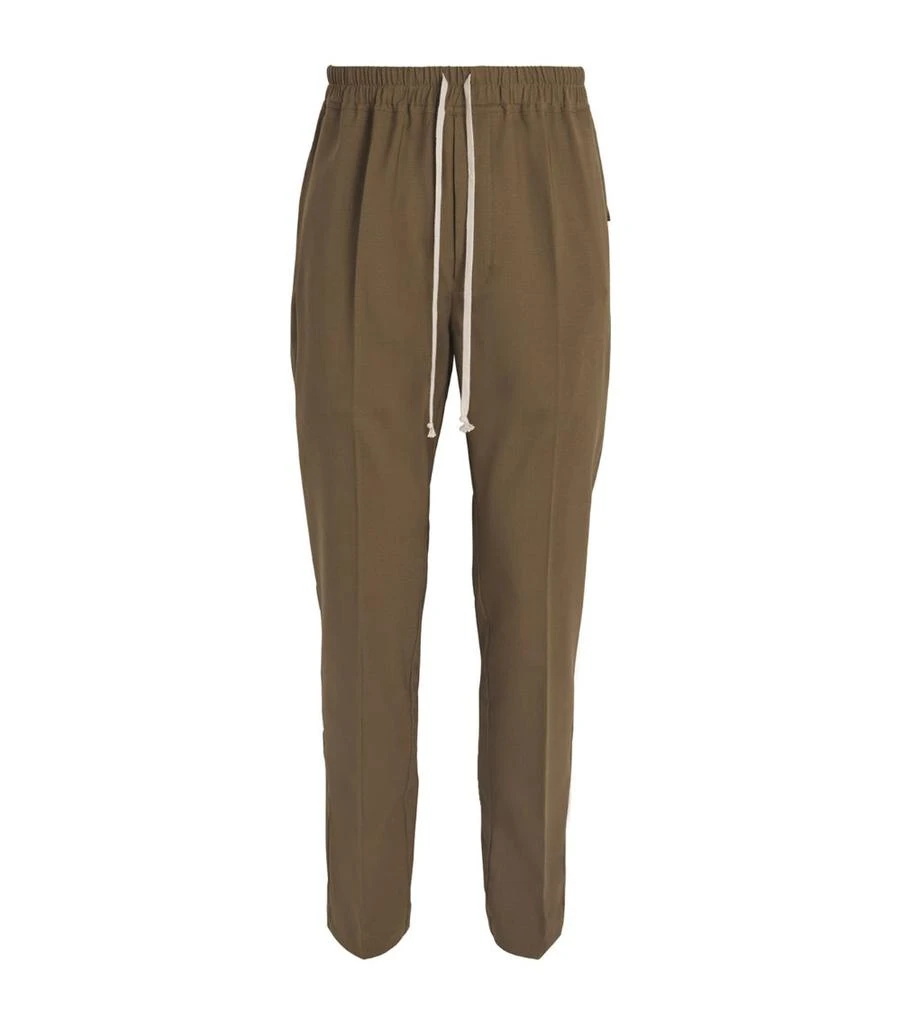 Rick Owens Virgin Wool Drawstring Trousers 1