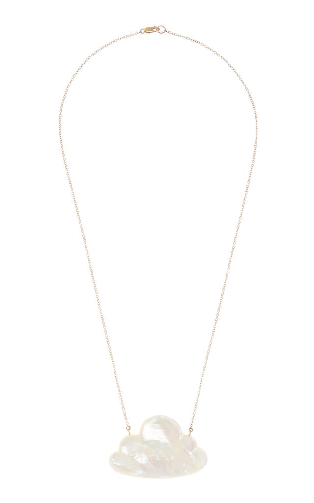 Annette Ferdinandsen Annette Ferdinandsen - Large 14K Yellow Mother Of Pearl And Diamond Necklace - White - OS - Moda Operandi - Gifts For Her