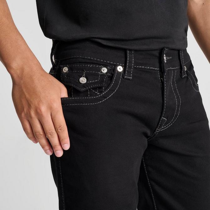 True Religion Men's Ricky Big T Straight Leg Jean with Back