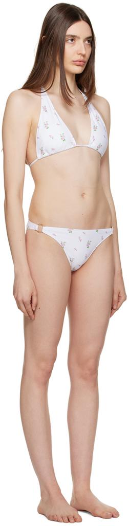 TheOpen Product White Floral Bikini