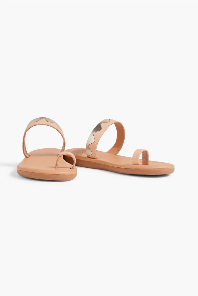 ANCIENT GREEK SANDALS Kyma metallic leather sandals 2