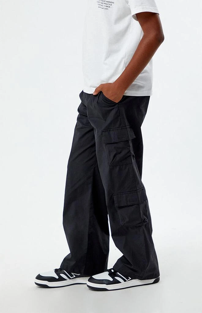Pacsun Kids Stretch Black Porter Baggy Cargo Pants 3