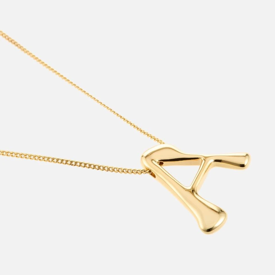 ASTRID & MIYU Astrid & Miyu Initial Bold 18K Gold-Plated Necklace 3