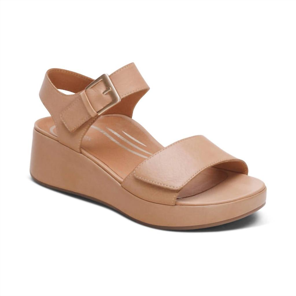 Aetrex Aetrex - Women
s Ariel Adjustable Quarter Strap Wedge