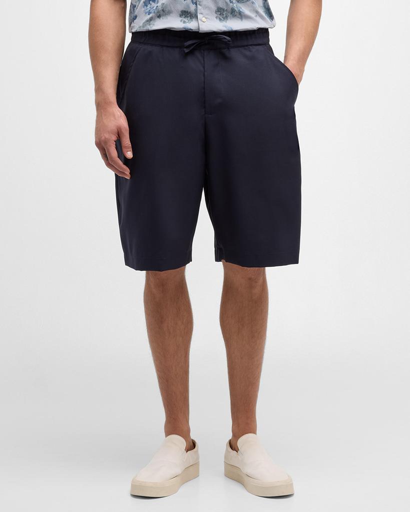 Officine Generale Men's Hank Fresco Wool Shorts