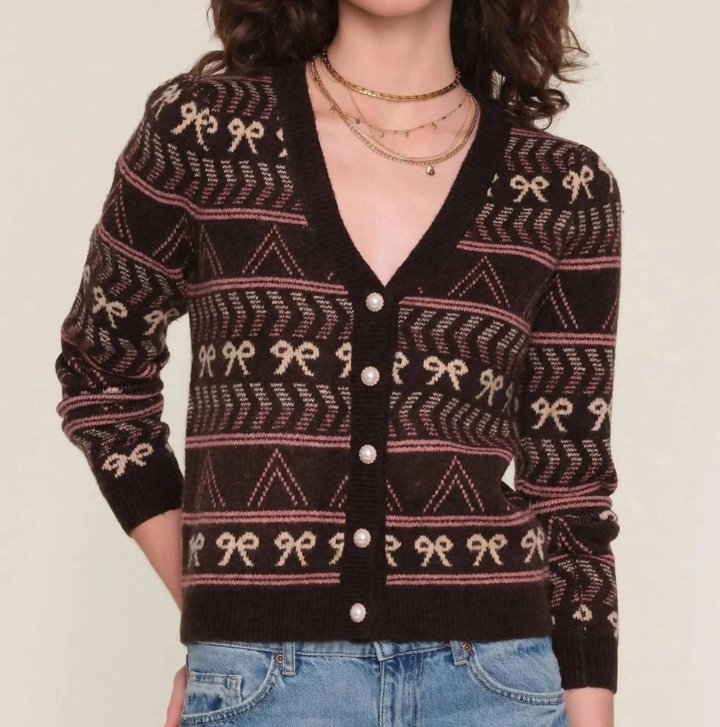 heartLoom Heartloom - Tulum Bow Print Cardigan