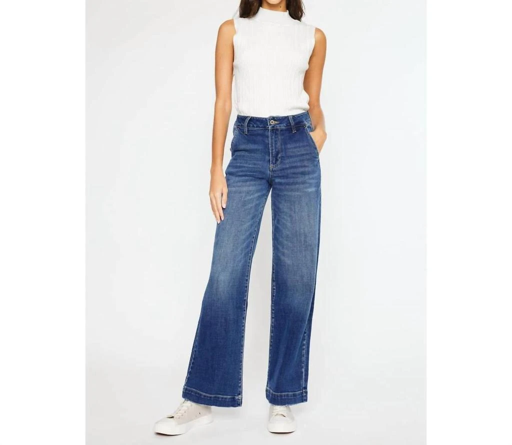 KanCan Kancan - High Rise Trouser Wide Leg Jeans 5