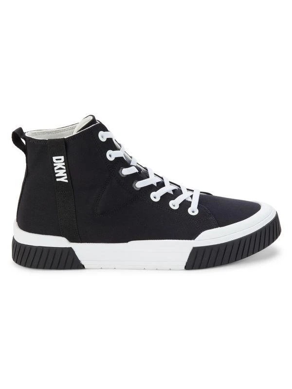 DKNY Colorblock Logo High Top Sneakers 1