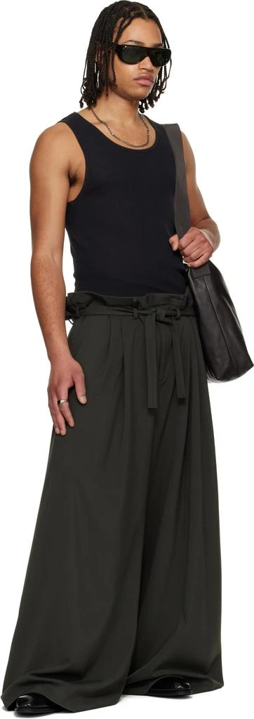 LU
U DAN Gray Slacker Maxis Trousers 4