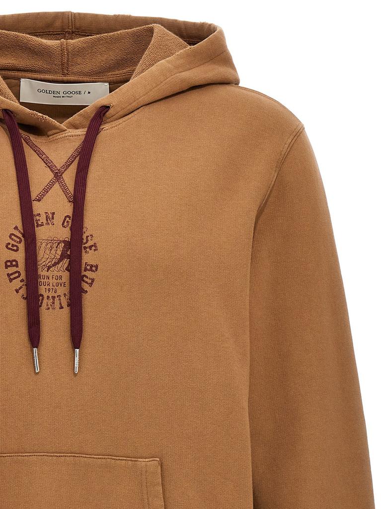 【関税&送料込】Golden Goose Liived-In Effect Hoodie Men's green and blue reversible hooded sweatshirt