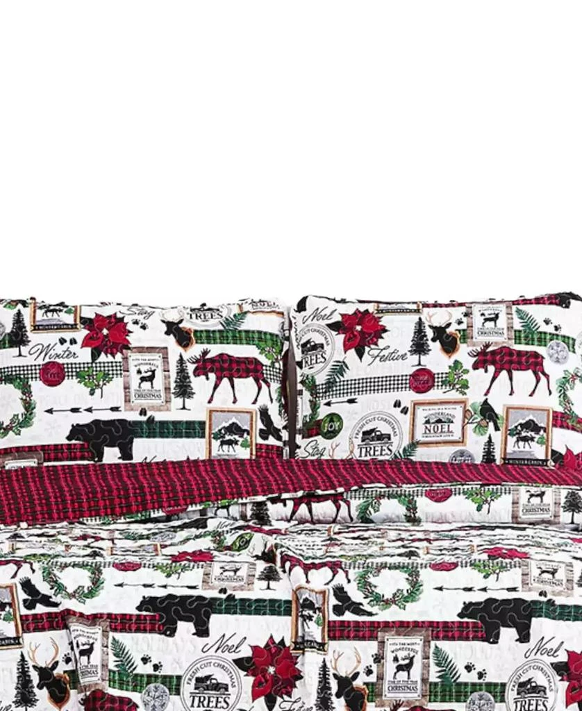 SOUTHSHORE FINE LINENS Merry Town Christmas Reversible 6-Pc. Comforter Set 5