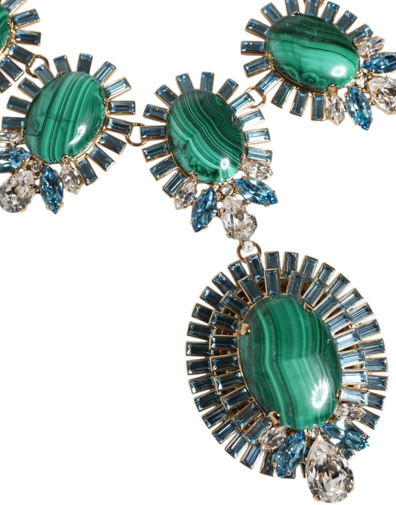 Dolce 
Gabbana Brass Pietre Oval Crystal Embellished Women
s Necklace (Pre-Owned) 2