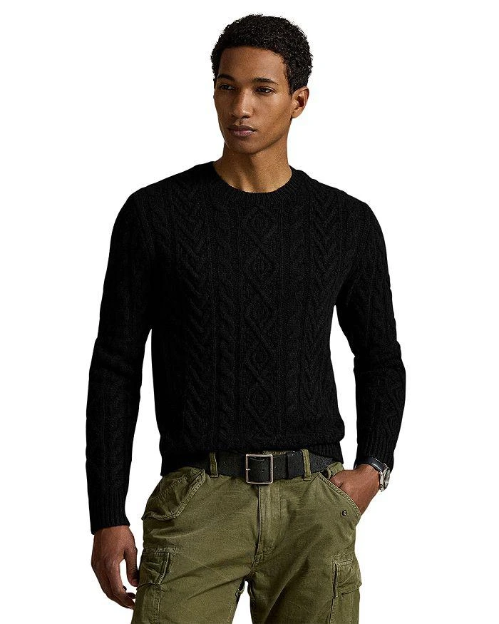 Ralph Lauren Wool Cable Knit Crewneck Sweater