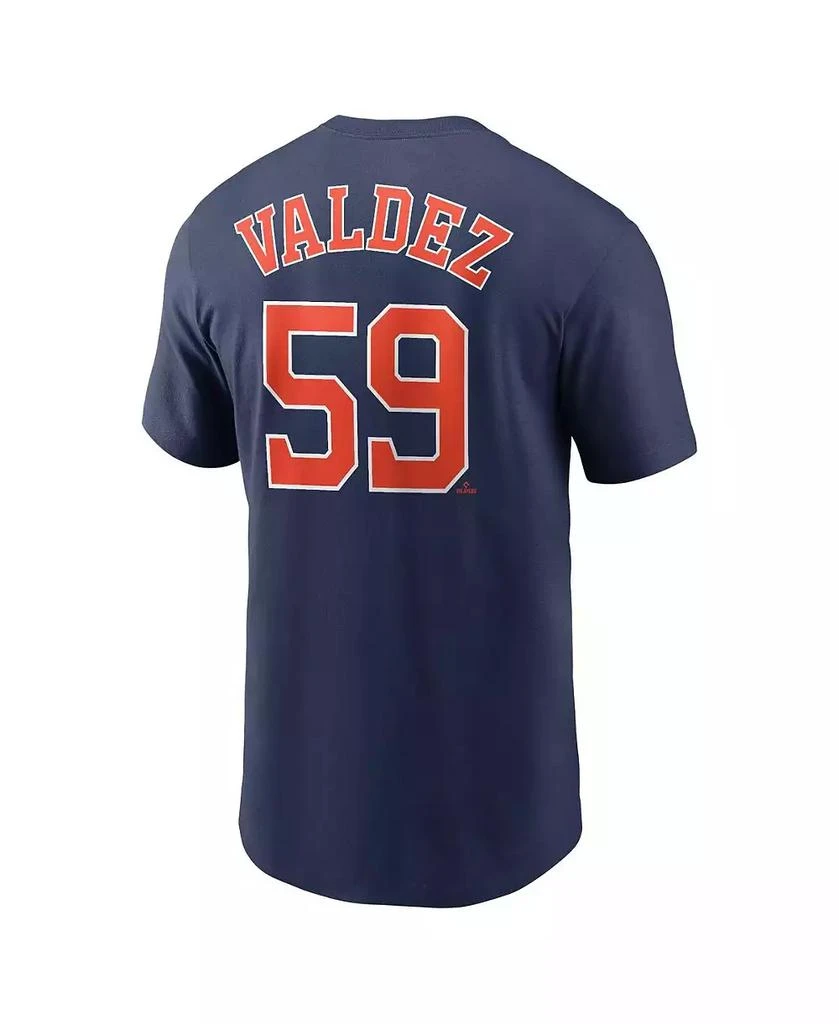 NIKE Men's Framber Valdez Navy Houston Astros Player Name and Number T-shirt 2