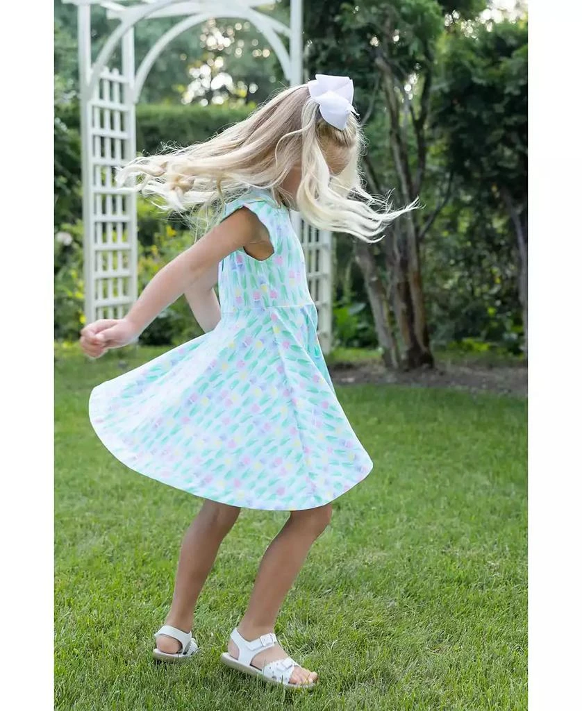 Florence Eiseman Little Girls Printed Knit Tulip Twirl Dress 2