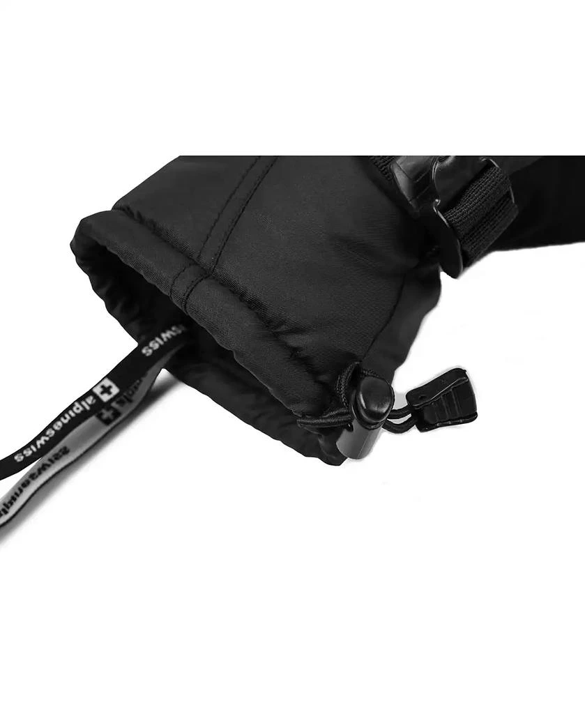 Alpine Swiss Men's Waterproof Ski Mittens 3M Thinsulate Winter Snow Sport Gloves 3