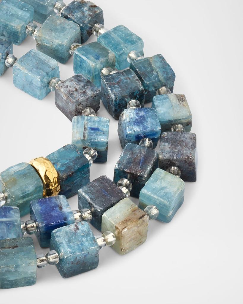 Devon Leigh Natural Blue Kyanite Multistrand Necklace