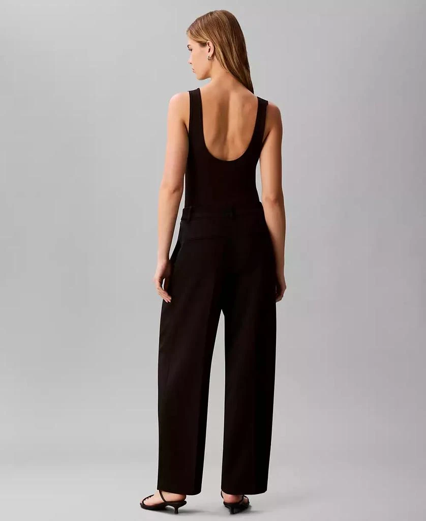 Calvin Klein Women
s Pleated High Rise Wide Leg Pants 2