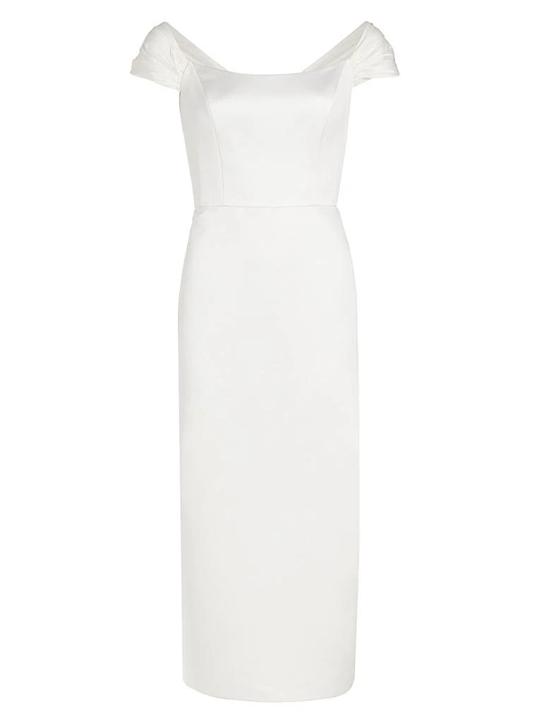 chinese dress ladies Mikado Strapless Dress Ivory / 10